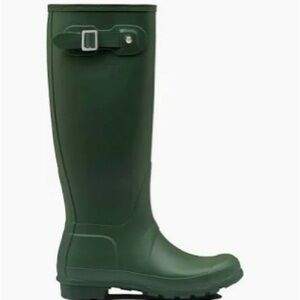 Hunter Dark Green Waterproof Boots